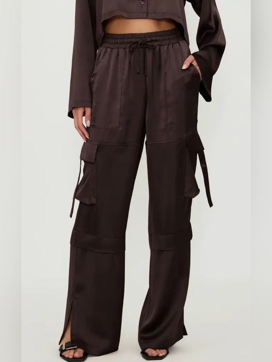 Beach Riot Pants - NWT Beach Riot Gianna Drawstring Wide Leg Cargo Pants